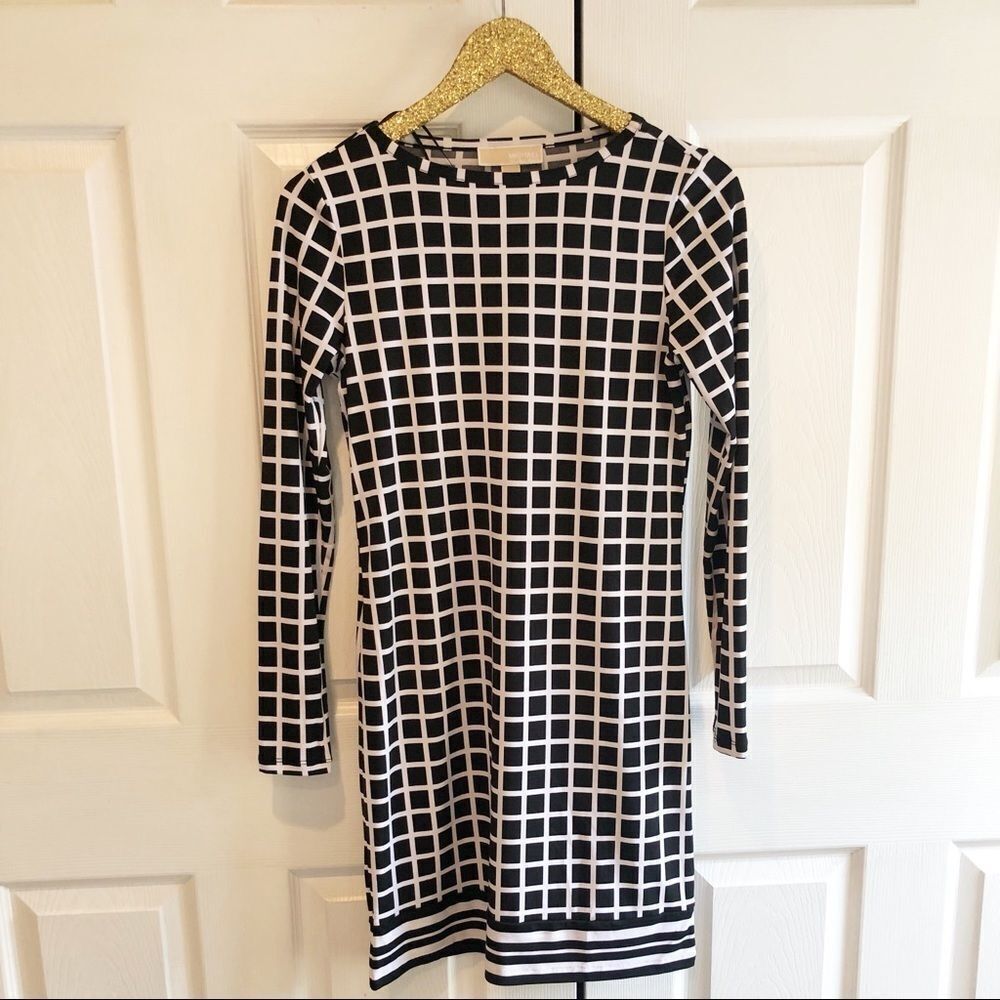 Michael Michael Kors Windowpane 3/4 Dress - Picture 2 of 7